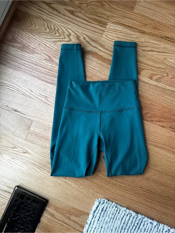 Lululemon Wunder Train High Rise 28” Leggings Green Size 4 - Image 5