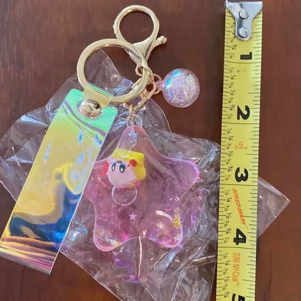 Boutique Key Ring Keychain Kirby Kawaii Unisex NEW - Image 4