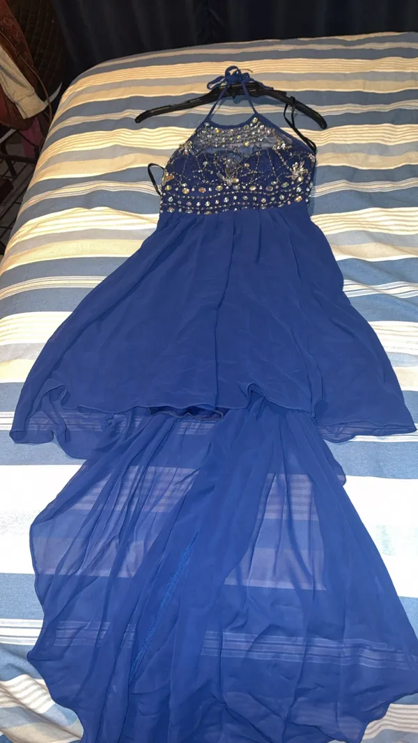 B Darlin Blue Dress Formal Sequin - Image 2