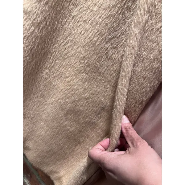 JIGOTT Alpaca Wool Wrap Coat - Quiet Luxury Minimalist Belted Trench Small - Image 11