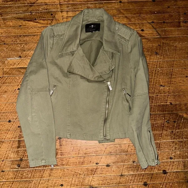 7 for All Mankind assymetrical moto M Bikercore jacket - Image 2