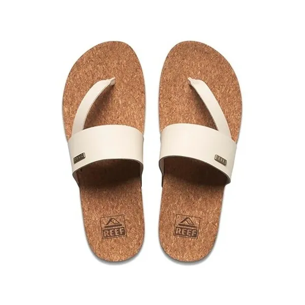 NEW Reef Cushion Sol Hi Platform Sandal Women's Size 9 Vintage Tan Vegan Leather - Image 4