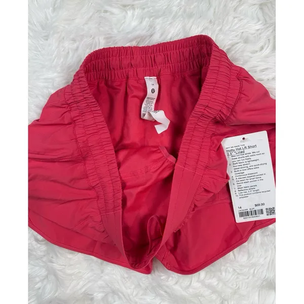 Lululemon Hotty Hot Low Rise Lined Shorts 2.5" Glaze Pink Size 14 - Image 9