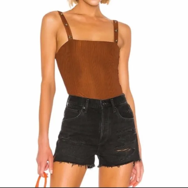 The East Order Bodysuit Ribbed Cocoa - Image 2