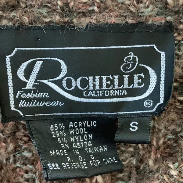 FINAL MARKDOWN Rochelle California fringed sweater small Brown - Image 6