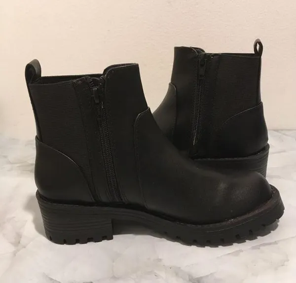 Black Ankle Boots, Size 5 - Image 2