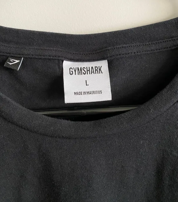 Gymshark Fraction Crop Top in Black/White - Image 4