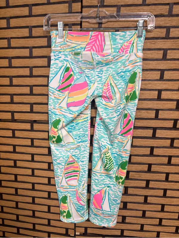 Lilly Pulitzer Luxletic Sailboat Crop Leggings Size XS - Image 2