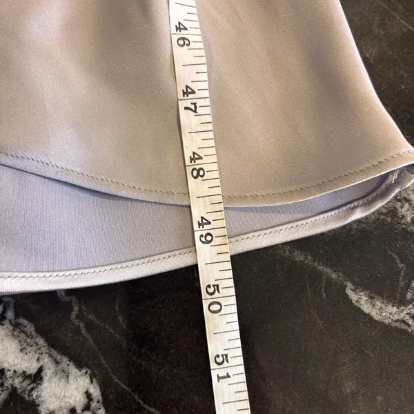 NEW Zara Silver Satin Effect Cut-Out Back Maxi Midi Dress Women's Size XL Luxury - Image 12