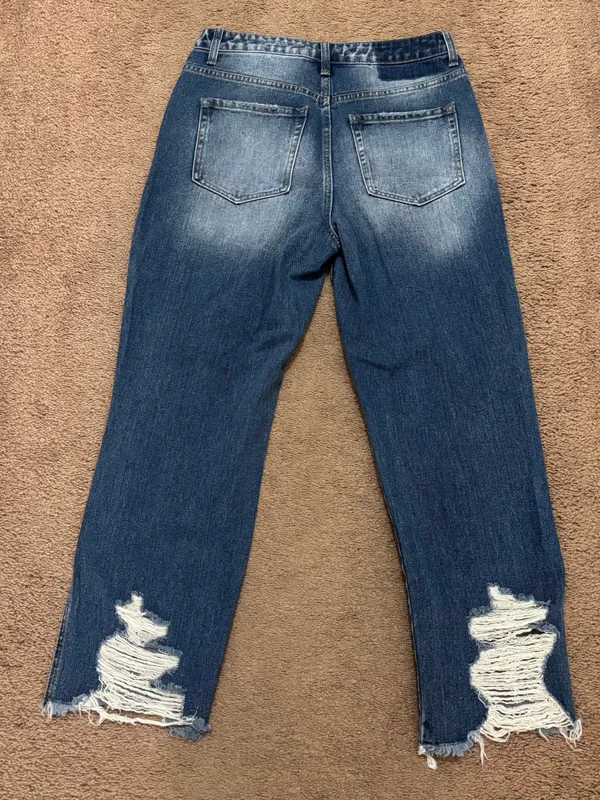 Flying Monkey Dark Wash Straight Leg Jeans - Image 2