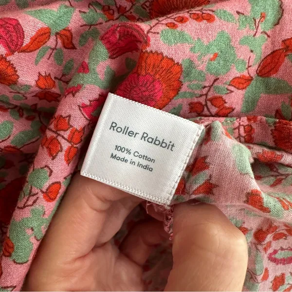 Roller Rabbit Pink Floral Three Quarter Sleeve Tunic - Image 7