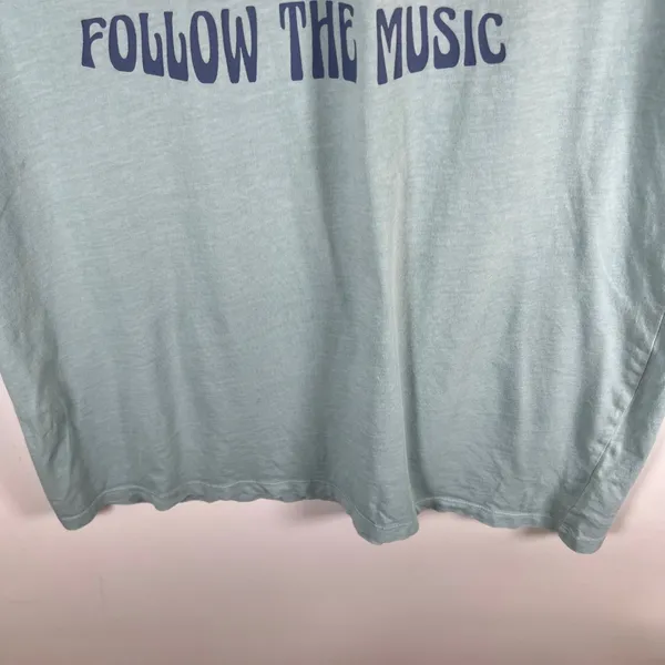 American Eagle Outfitters Shirt Follow The Music Van Surf Board Light Green‎ XS - Image 3