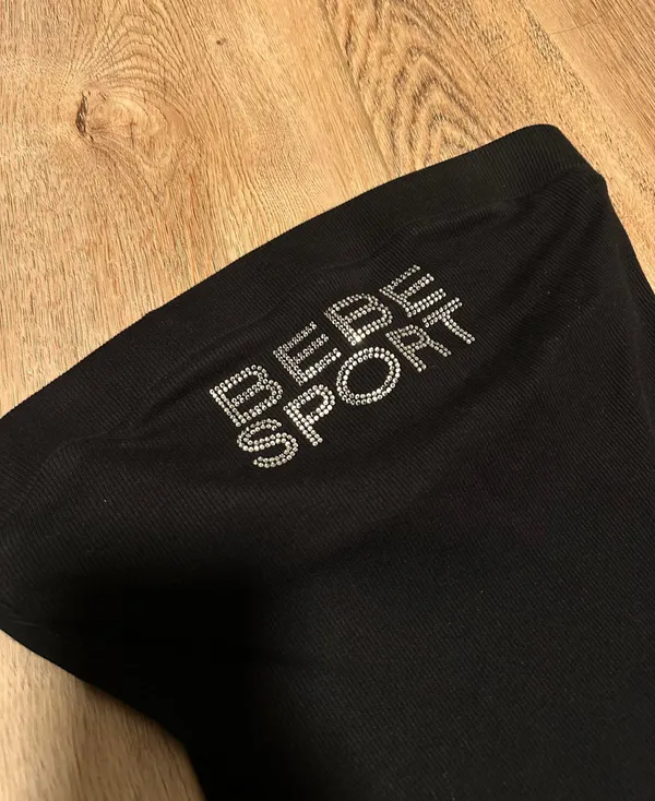 Bebe Sport Y2K Bedazzled Strapless Top - Image 2