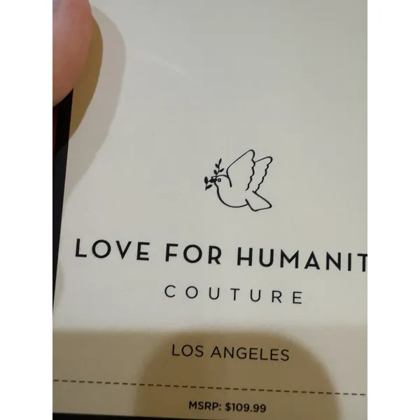 Love for Humanity the Maine Overcoat Faux Fur Collar Size Large Double Breasted - Image 5