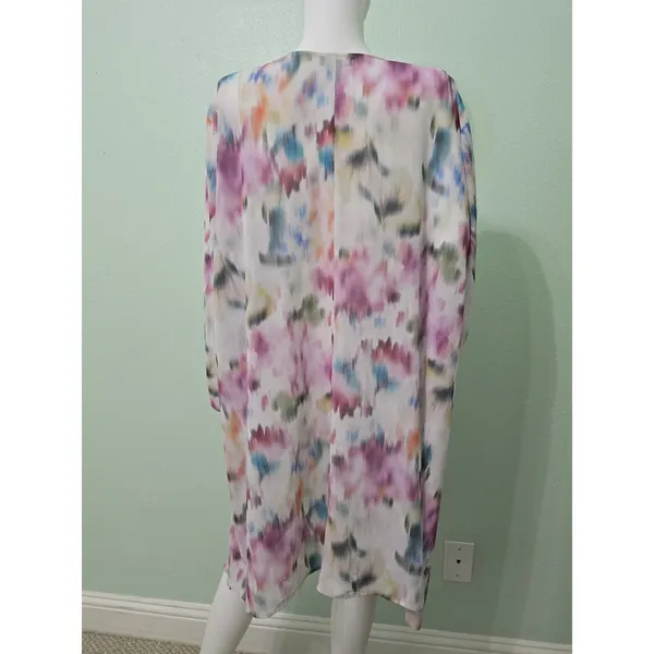Floral Boho Fairy Coquette Indie Whimsygoth VTG Cottagecore Wrap Kimono Torrid 4 - Image 2
