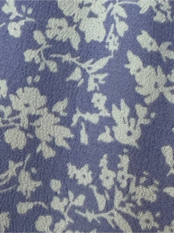 Isabella Oliver Marlene Maternity Blouse Periwinkle Blue Floral Tunic Sz 1 US 4 - Image 10