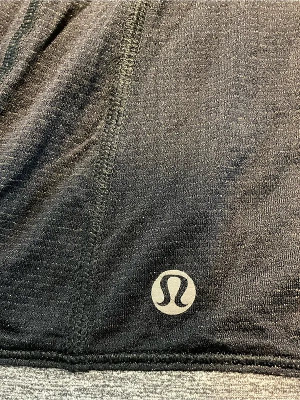 Black Lululemon Tank Cinchable Drawcord Hem V Neck Key Pocket Women Sz M - Image 9