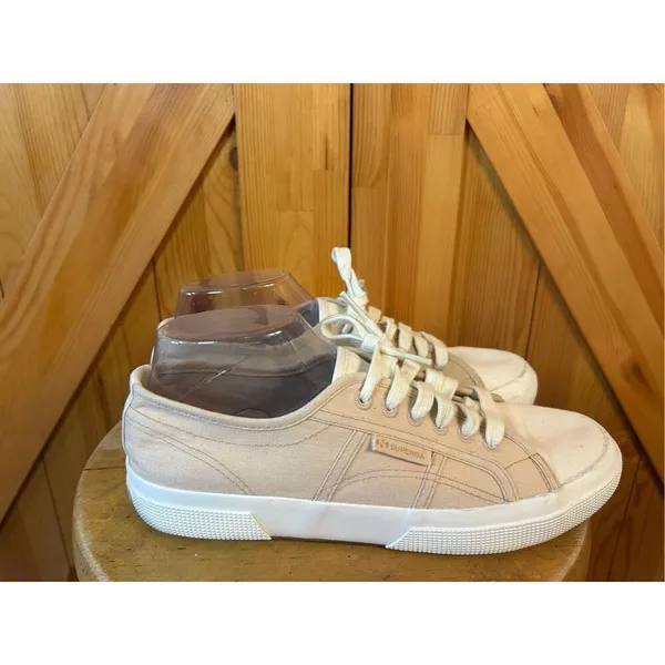 Superga 2750 Organic Canvas Natural Dye Mix Cream Eclipta Jam Root size 41/9.5 - Image 3