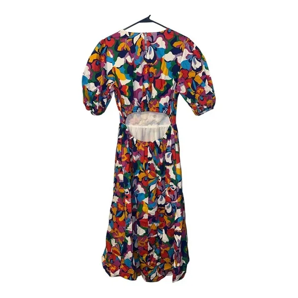 Flying Tomato Colorful Cut Out Midi Dress, Large‎ - Image 4