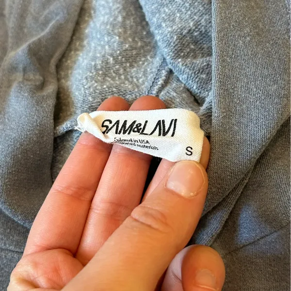 Sam and Lavi Cropped Hoodie and Shorts Set Blue - Image 5