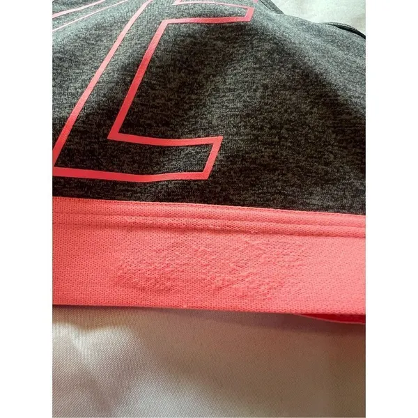 Nike Dri-Fit Grey And Pink Sports Bra Woman’s Size Small - Image 2