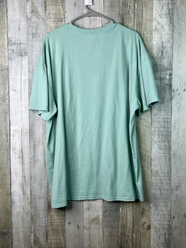 XXL Stay Grounded Mushroom Green Crewneck Short Sleeve T-Shirt - Image 2