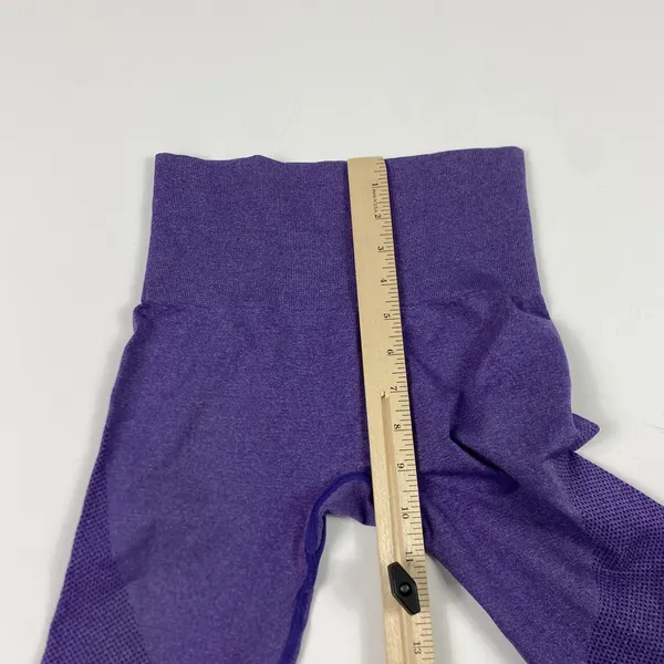 Fabletics Leggings Womens Small Purple Seamless High Waist Mesh Yoga Activewear - Image 4