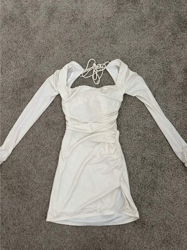 Lucy in the Sky Mini Dress White - Image 3