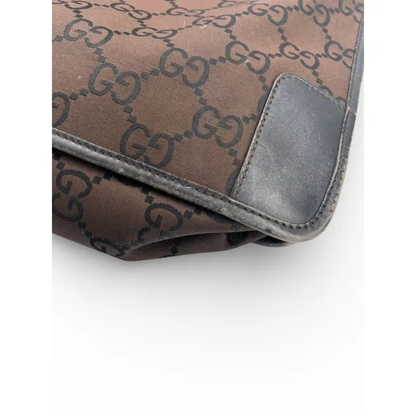 Gucci Set bag Wallet Dust bag brown canvas GG monogram tote Purse Top Handel - Image 4