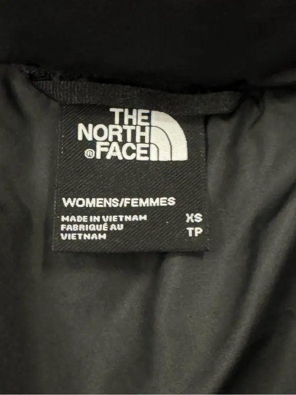 The North Face 550 Dealio Down Crop Black Fur Trim Coat Jacket Women’s XS - Image 4