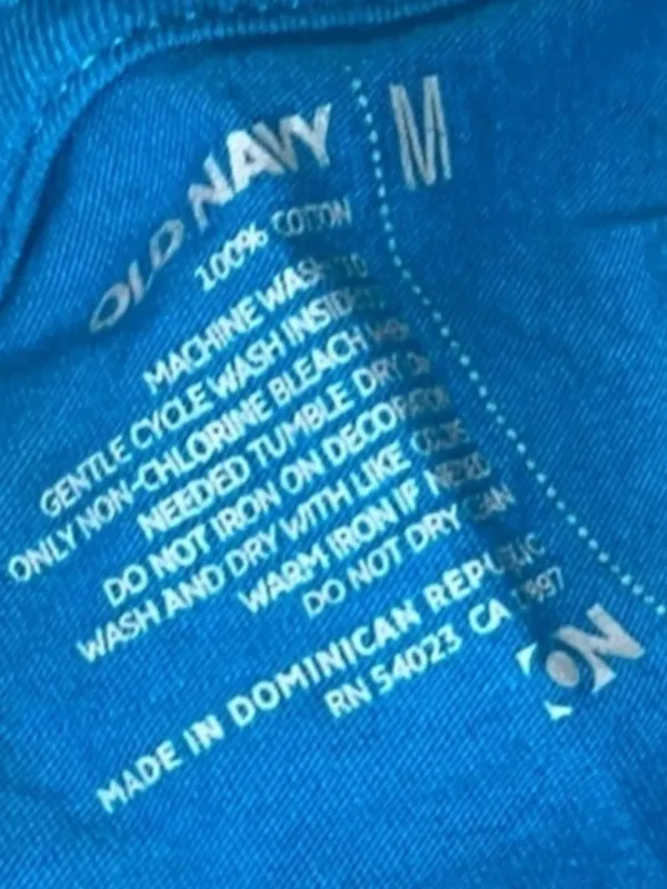 Old Navy Blue short sleeve shirt top - Image 4