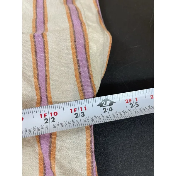 Marine Layer XL Striped Button Front Shirt Shorts Pajama Set Linen Tencel READ - Image 12