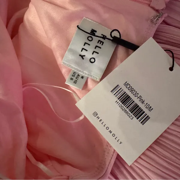 Hello Molly  one martini strapless romper pink medium NWT - Image 5