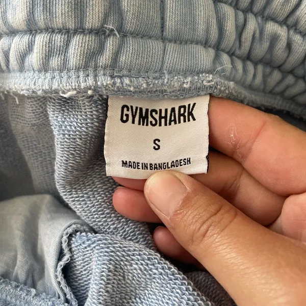 Gymshark Power Washed Athletic Lounge Shorts Ozone Blue Women's Size Small - Image 7