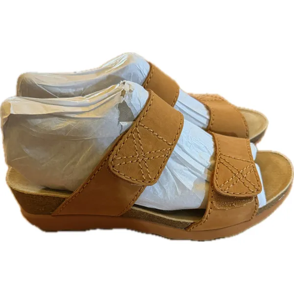 Dansko Maddy Slide Sandals Womens Brown Wedge Adjustable 7.5M‎ - Image 5