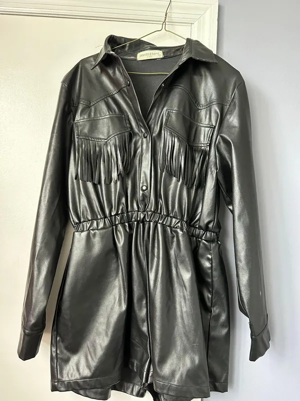 Pants Store Leather Romper - Image 3