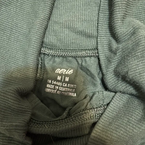 Aerie Dark Green Joggers Size Medium - Image 4