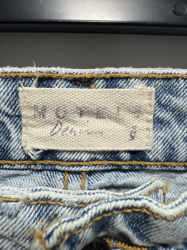 Motel Rocks Parallel Jeans Low-Rise Light Wash Blue - Image 5