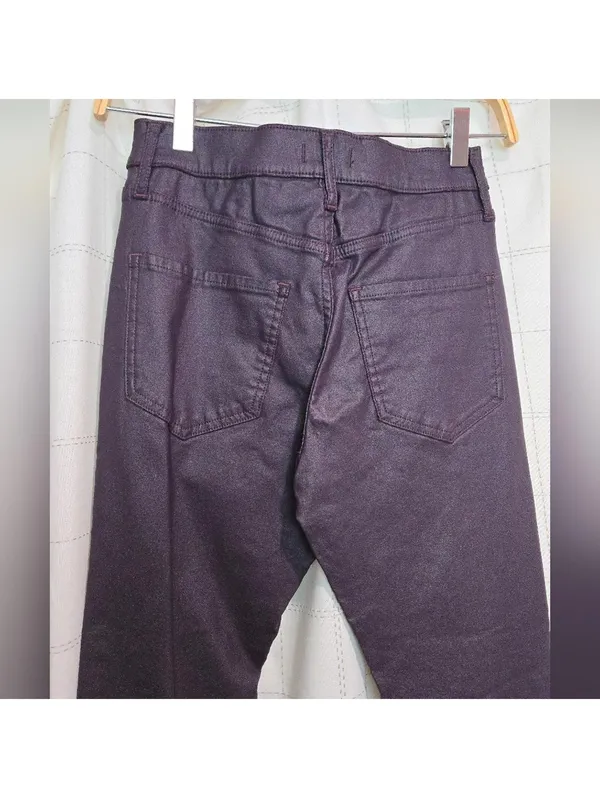 Express Skinny Mid Rise Coated Jean - Image 7