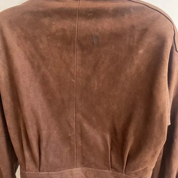 Jolly Lumbuck Leather Jacket Womens Size Xs Brown Zip Up Jackson Hole Wyoming - Image 13