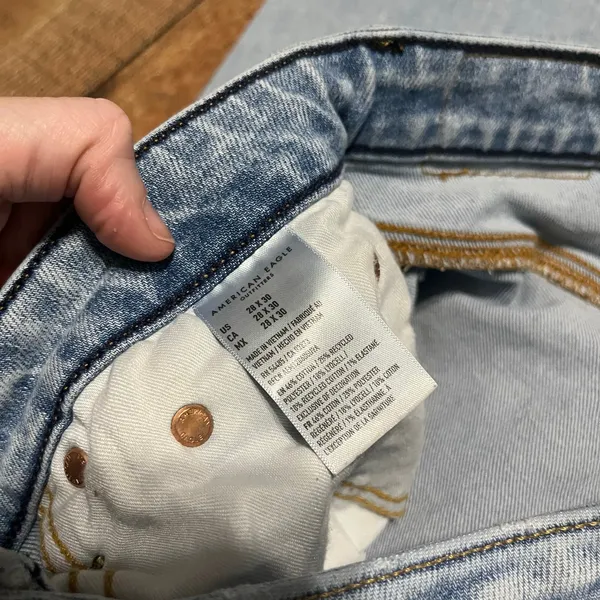 American Eagle Women's Light Wash Denim Original Bootcut Jeans Sz 28x30 Western - Image 4