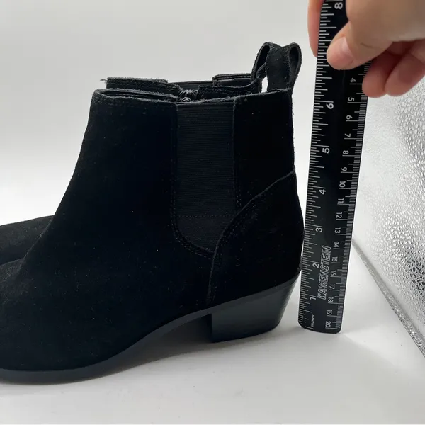 NWOB vionic water repellent suede ankle boots roseland black suede size 7 - Image 5