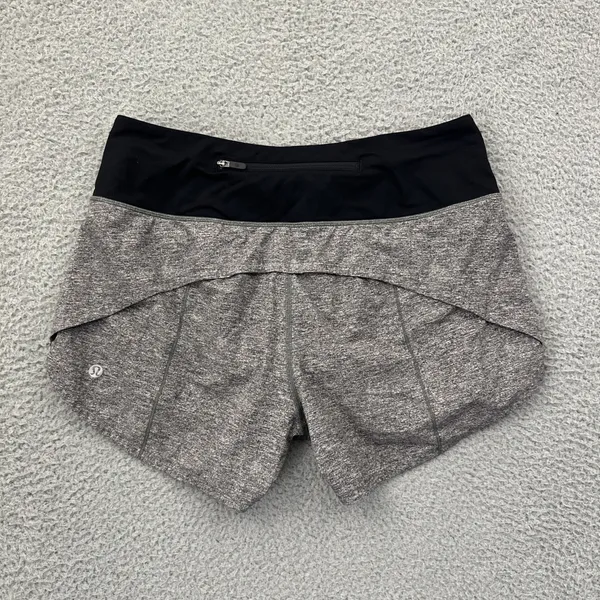 Lululemon Speed Up Shorts Mid Rise 4" Gray Athletic Athleisure Women's 6 - Image 2