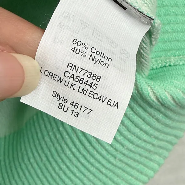 Madewell Womens Colorblock Raglan Sweater Mint Green Neon Yellow Size S‎ - Image 7