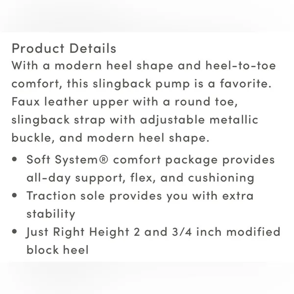 Gigi Slingback Pump - 6M- Life Stride - Image 12