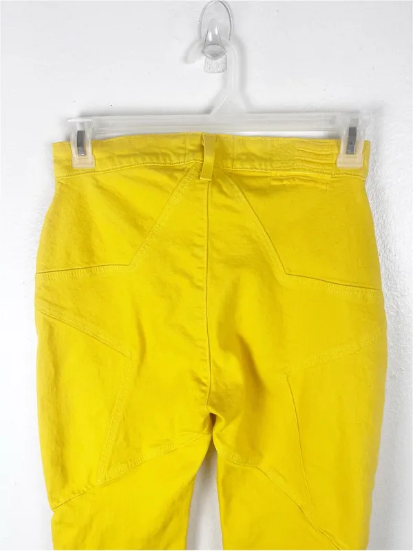 Revice Denim Venus Flare Star Golden Yellow High Rise Jeans Size 30 Boho Retro Casual - Image 11