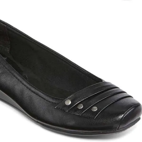 Yuu Renner Black Slip On Wedges 10M - Image 8