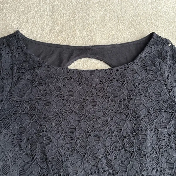 Moda International Elegant Black Long Sleeve Dress - Image 4