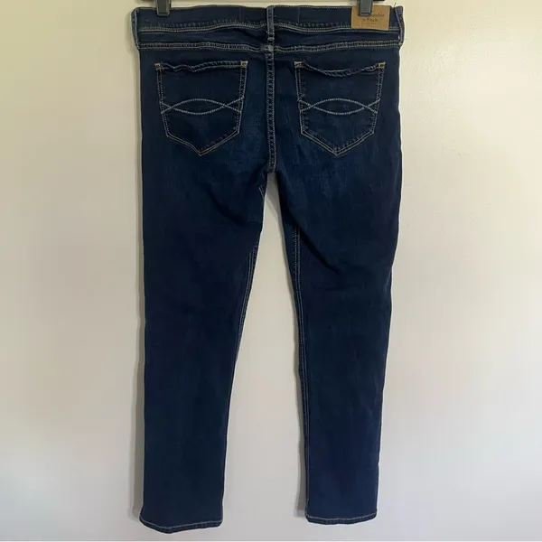 Abercrombie & Fitch Womens 6 W28‎ Dark Wash Straight Leg Stretch Jeans Blue - Image 14