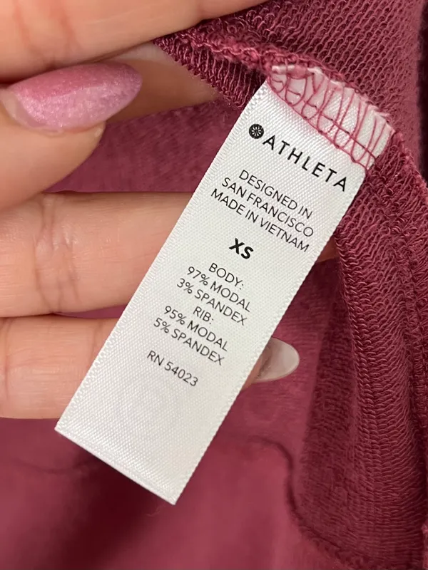 Athleta Women’s Open Front Drape Cardigan XS Mauve Athleisure Lounge Soft Modal - Image 10